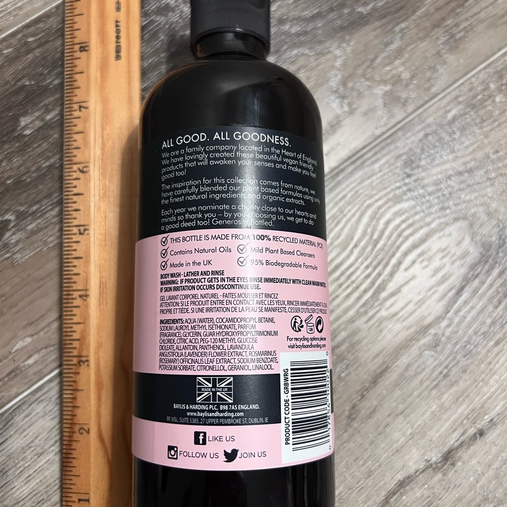 Baylis & Harding Rose & Geranium Body Wash - Picture 2 of 2